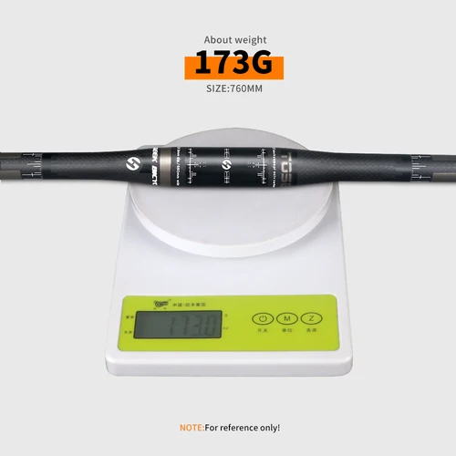 Imagen 2 del producto TOSEEK-Manillar de carbono para bicicleta de montaña, accesorio plano o elevado, 31,8x580/600/620/640/660/680/700/720/740/760/mm, mate