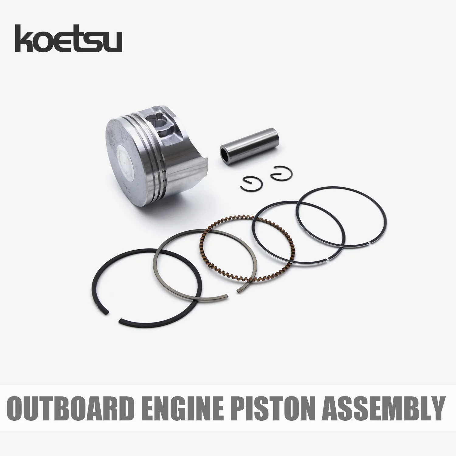 

Koetsu Outboard Engine Piston Assembly – Suitable for Yamaha 4-Stroke 30/40HP Outboard Engine Pistons And Rings 69W-11631-01-97