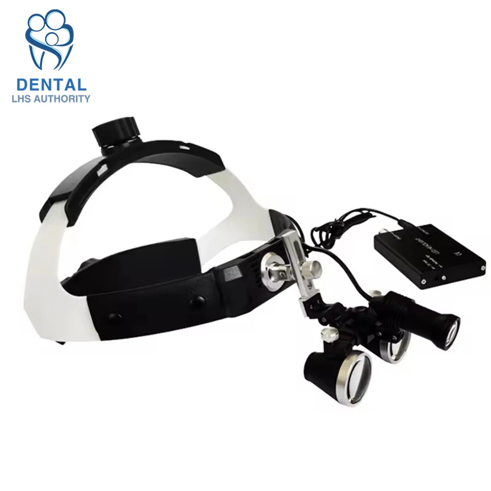 5W Dental Loupes LED Headlamp With 2.5X/3.5X Magnifier, Adjustable Brightness Point Dental Laboratory Headlamp Surgical Headlamp