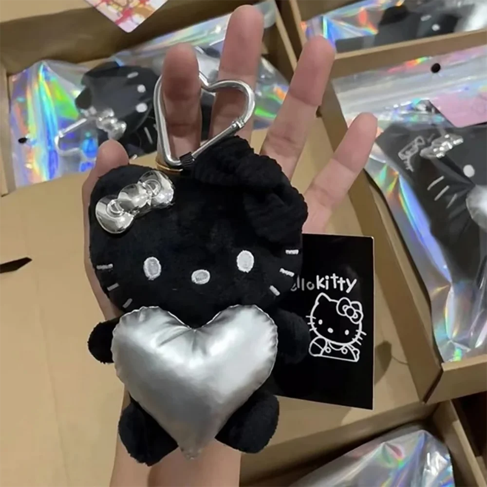 

Kawaii Sanrio Hello Kitty плюшевая кукла брелок милый мультфильм Kt Cat Y2K стиль школьный рюкзак кулон аксессуары для девочек рождественские подарки