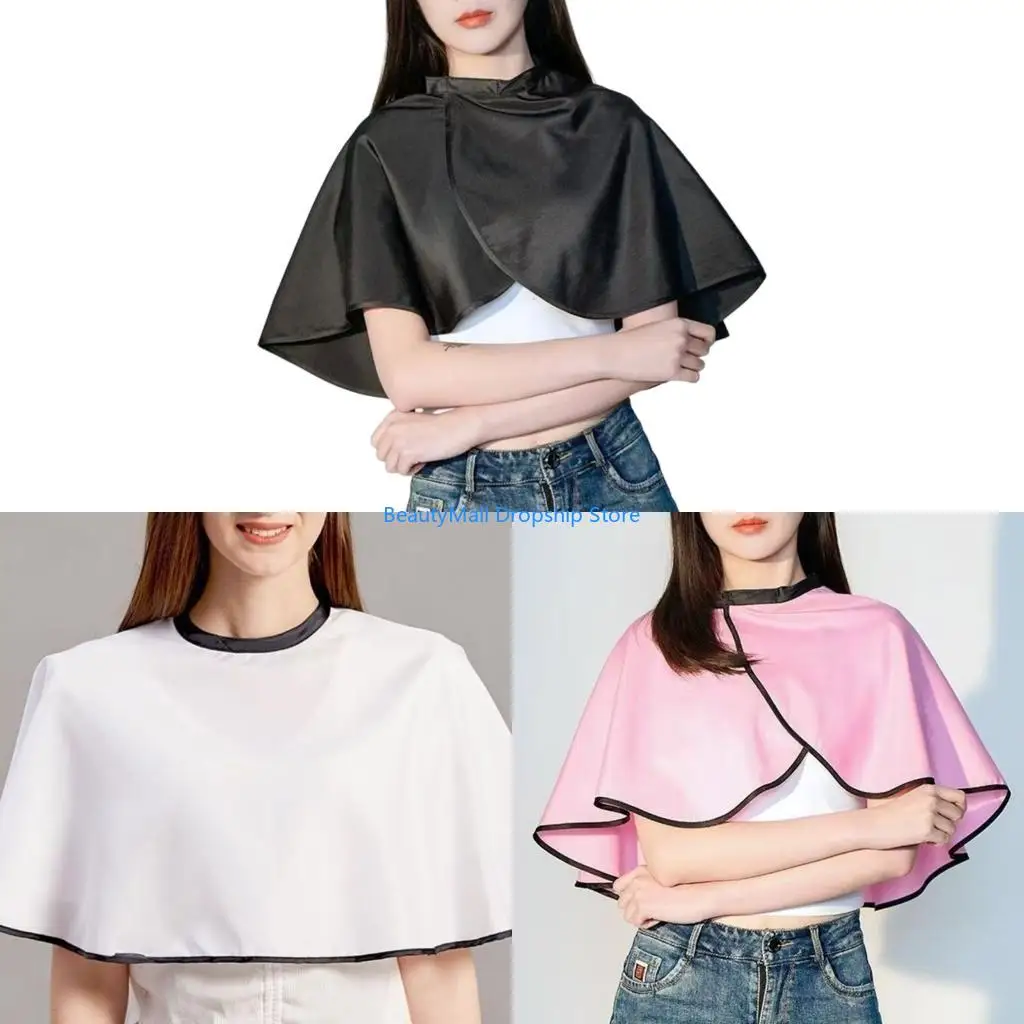 40JD Waterproof Cutting Memory Fabric Wrap For Bridal Makeup Stain Defense Square Cut Hairdressing Wedding