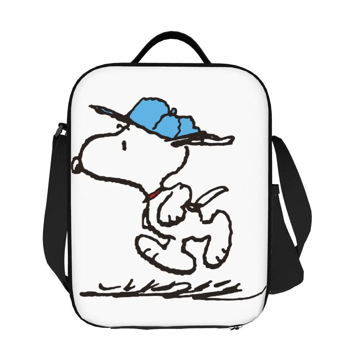 

Custom Cartoon Snoopy Woodstock Anime Dog Thermal Insulated Lunch Bag Women Portable Lunch Tote for Multifunction Bento Food Box
