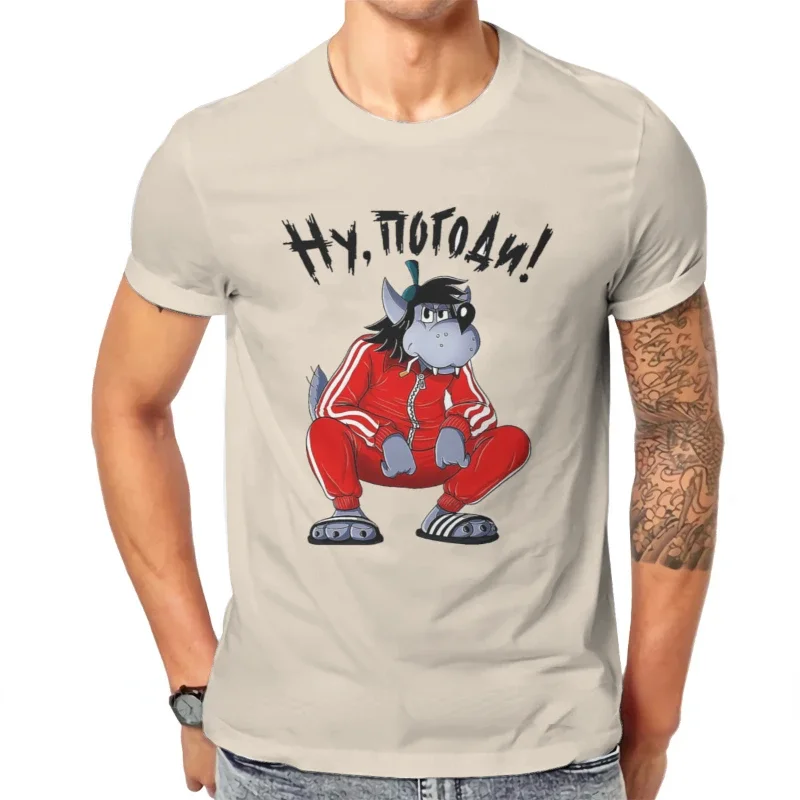 Tracksuit Squat Wolf TShirt Nu Pogodi Well Just You Wait Wolf Hare Cartoon Graphic Tshirts Vintage Funny Unisex Short-sleev Tops