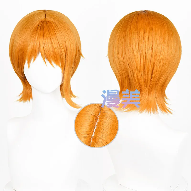 ONE PIECE Short Hair, Nami Cos Wig, Simulated Scalp Top, Special Color, Nami Long Hair.