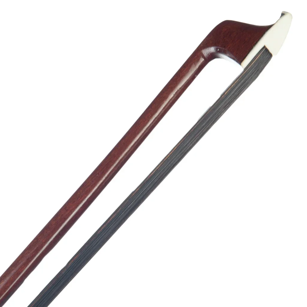 4/4 Size Violin/ Fiddle Bow IPE Violin Round Stick Lizard Skin Grip Black Horsehair W/ Ebony Frog Well Balance