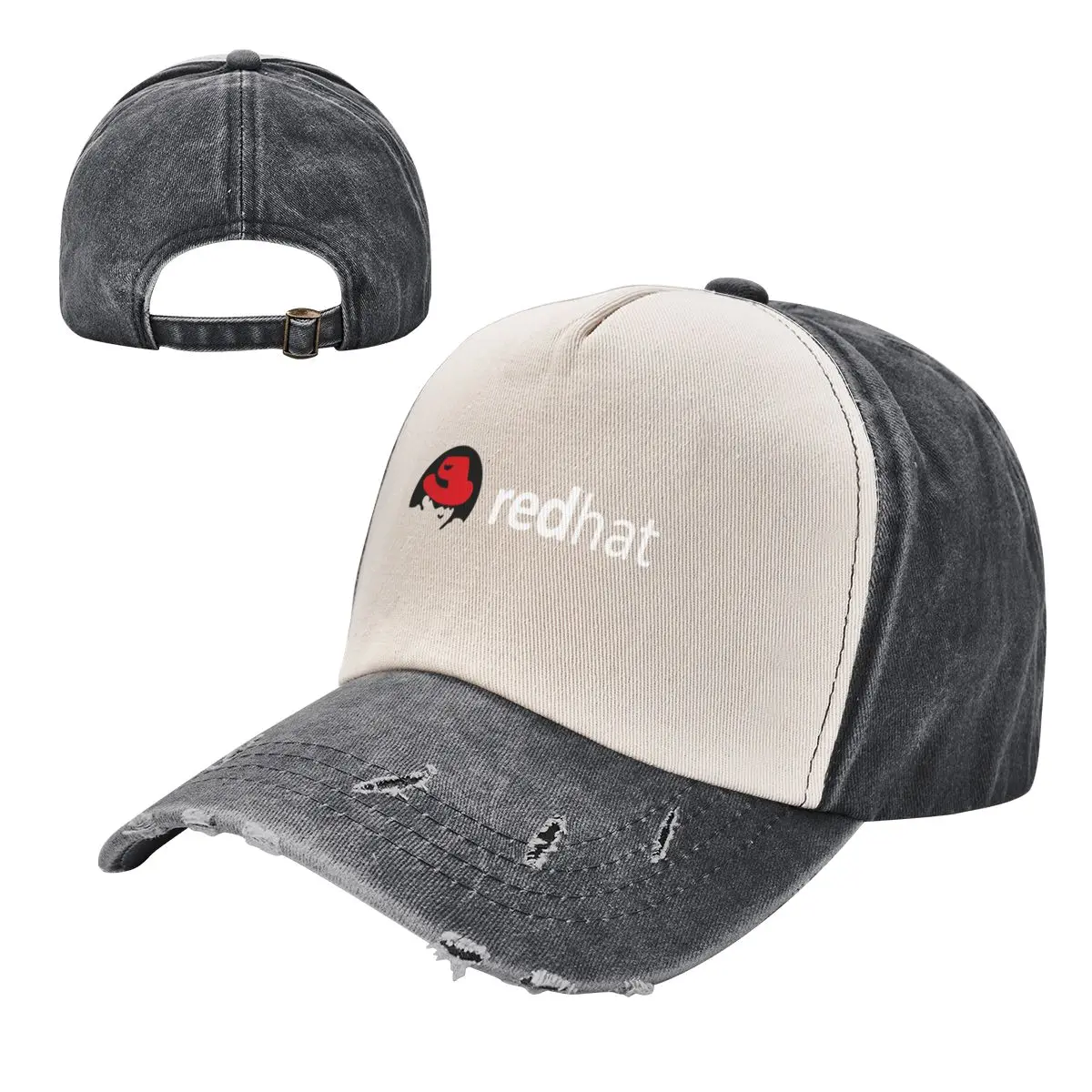 Right Left Redhat Baseball Cap Dad Hat Snapback Cotton Trucker Cap