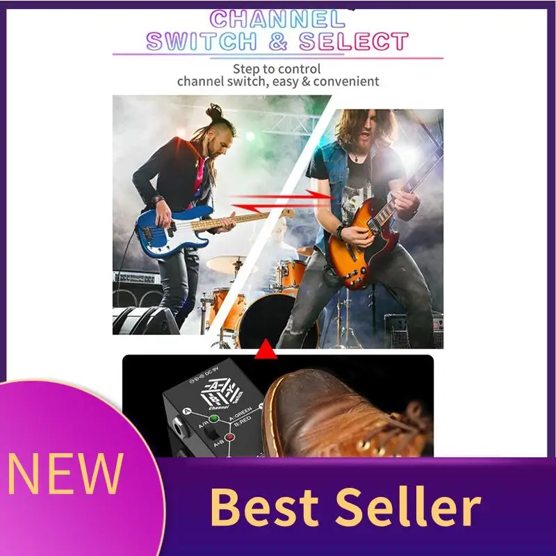 

M07K-канальная педаль для электрогитары, аксессуары для инструментов, универсальный селектор линии ABY, гитарный эффектор ABY, двухканальная линия Sele