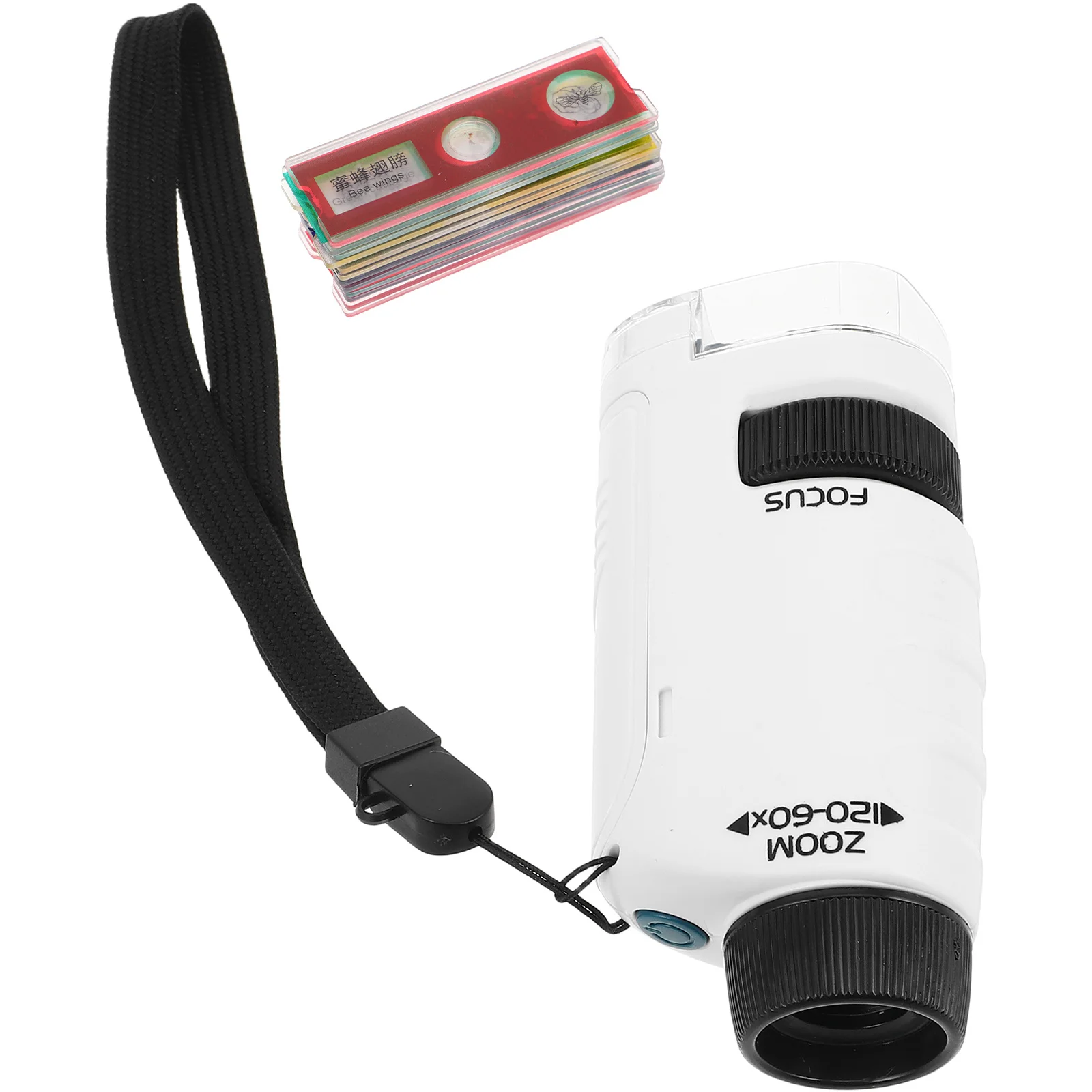 1 conjunto de microscópio portátil para crianças, mini kit científico de bolso óptico, ferramenta de biologia para aprendizagem ao ar livre, exploração