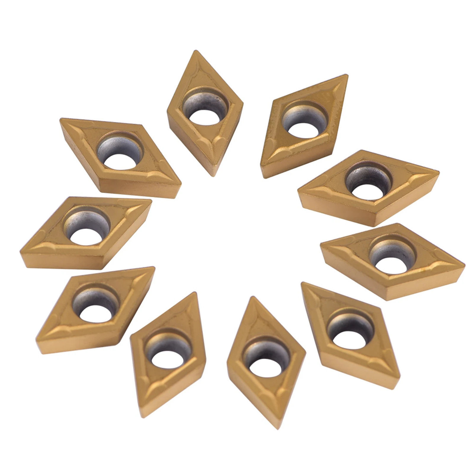 10 pièces CNC pointes en carbure insère CNC lame en carbure tour outil de tournage DCMT11T304-HM YBC251 CNC Inserts 19.5*11*4mm