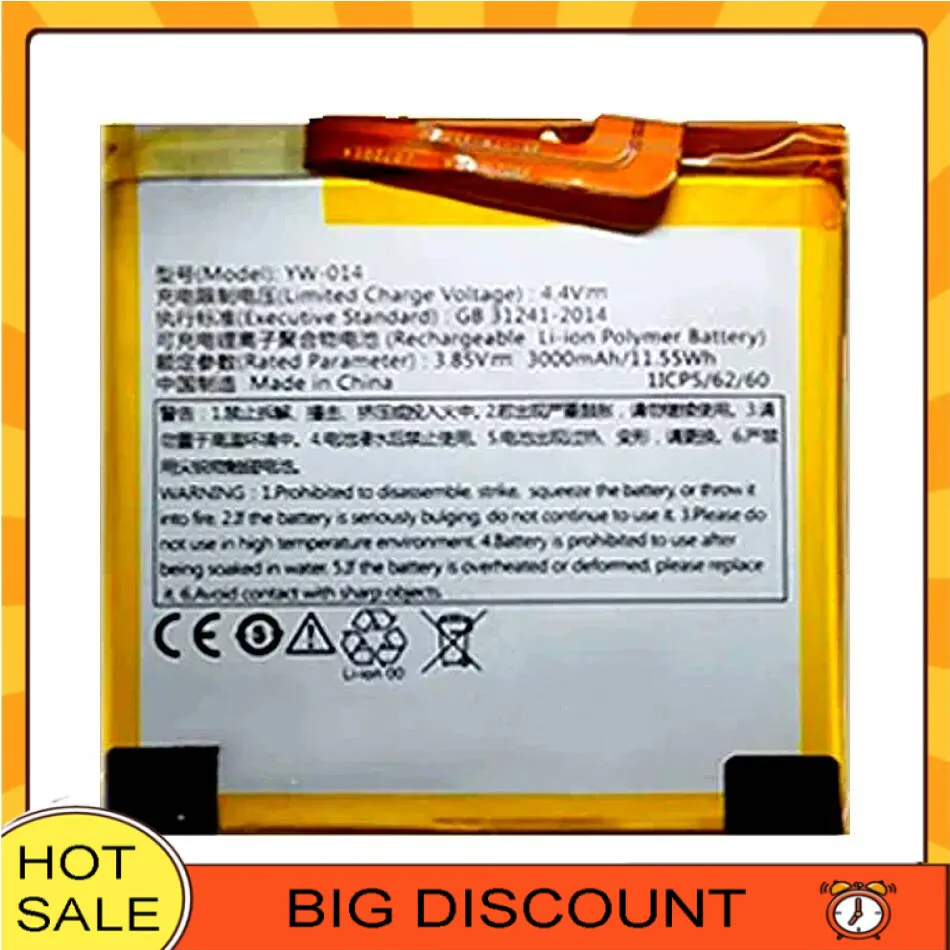 

Mobile Phone Battery 3000Mah For Veken YW-014 YW014 Safe
