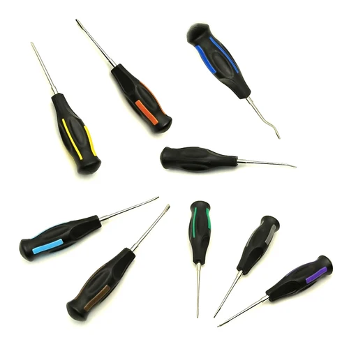 Imagen 2 del producto Elevador de luxación Dental de acero inoxidable, elevador de raíz curvada Dental, herramientas de extracción de dientes mínimamente invasivas, 9/1 Uds.