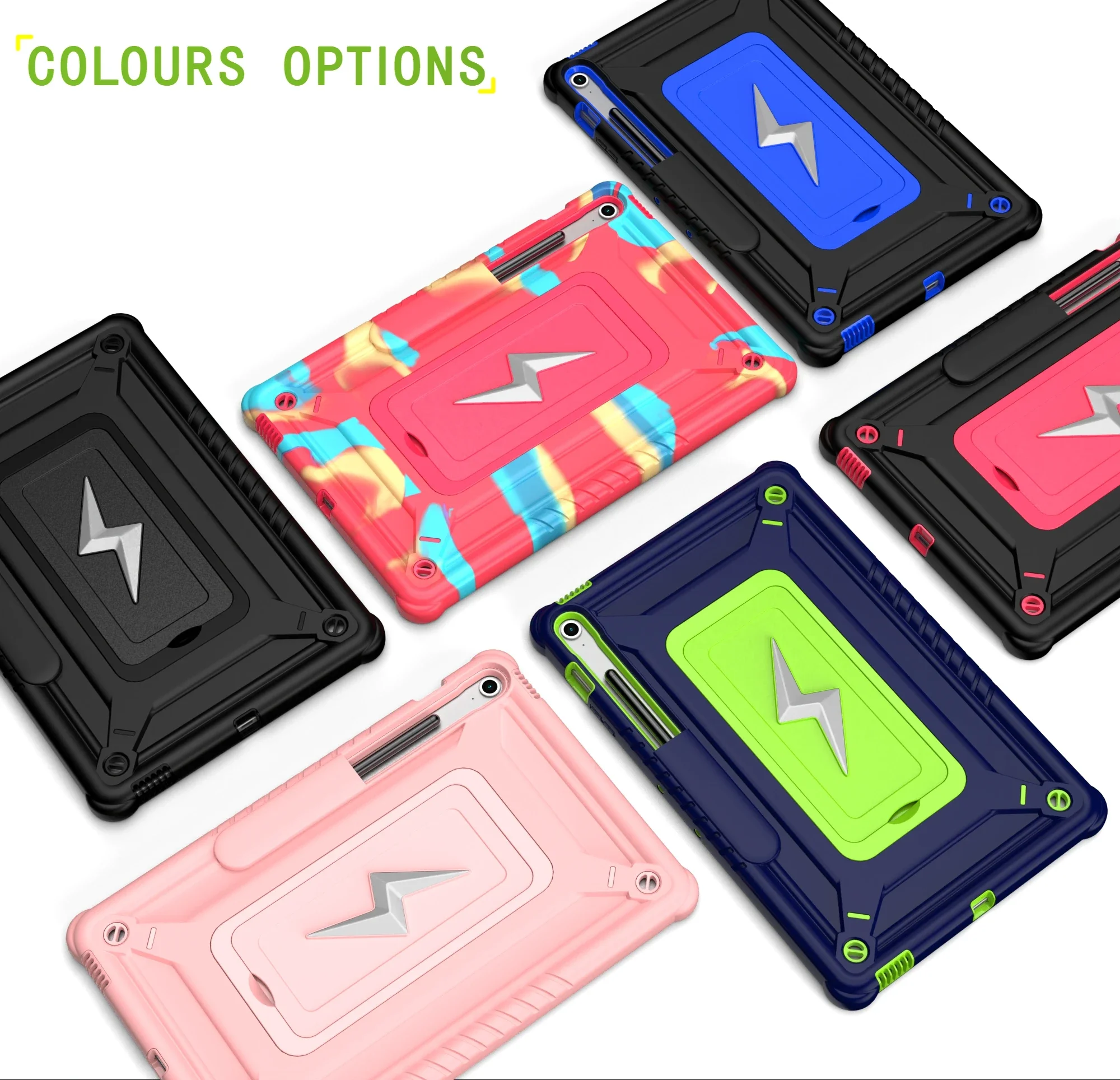 Pop Kids Tablet Case For SAMSUNG Galaxy S10 FE Plus 13.1 Inch X620 X626b Heavy Armor Shockproof Funda For S10 Fe + 13.1 " 2025 N