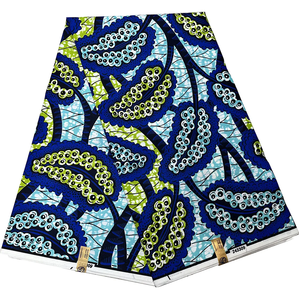 

Авангардная африканская этническая ткань, современная мода с голландским восковым принтом и 100% полиэстером