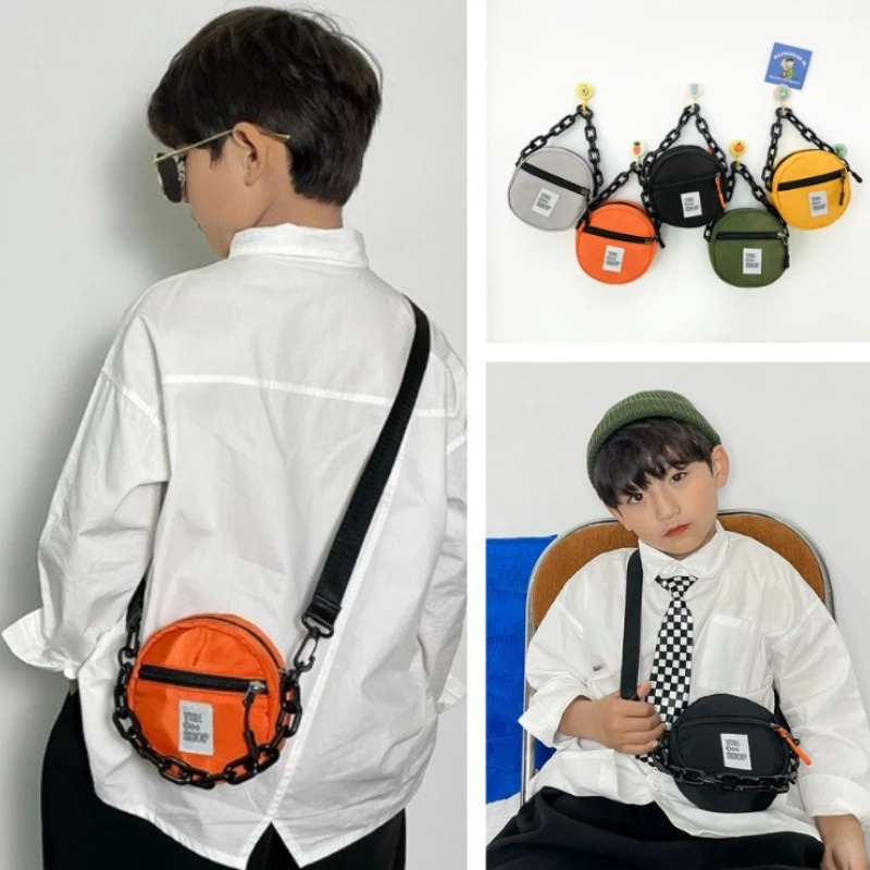 Children Messenger Bags Fashionable Lightweight Round Bag Shoulder Crossbody Bags for Boy Chain Wallet Designer Bags Сумка Bolso