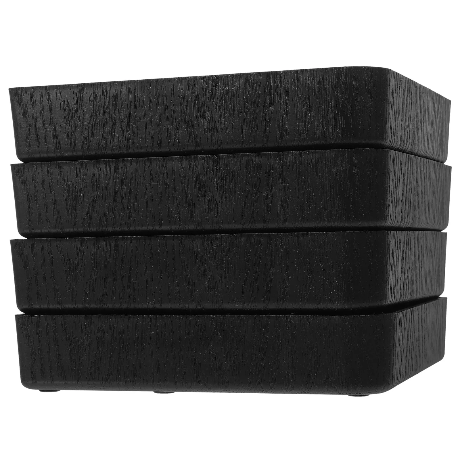 4個入りプラスチック製家具脚、ベッドライザー、ソファカウチ交換用ライザー、頑丈で安定した家具脚昇降器、収納用