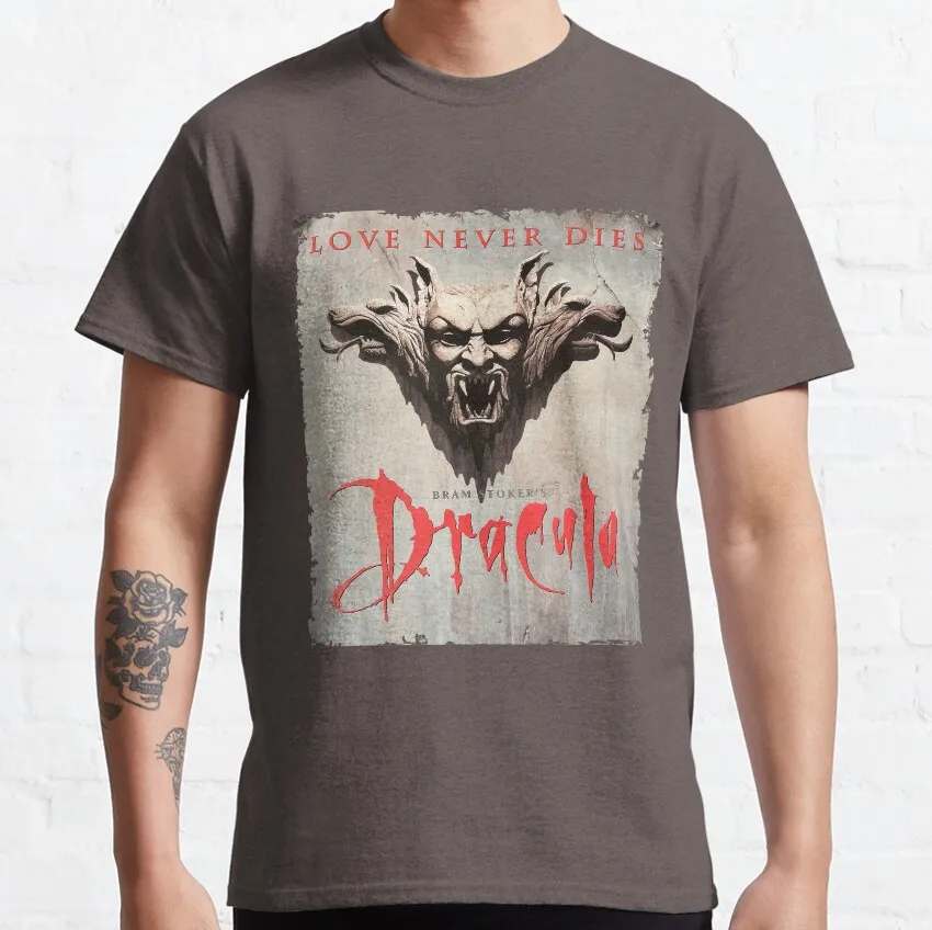 

Dracula Scary halloween horror movie dracula vlad impaler 100% cotton printed clothing plus size 4XL 5XL 6XL t shirt for men