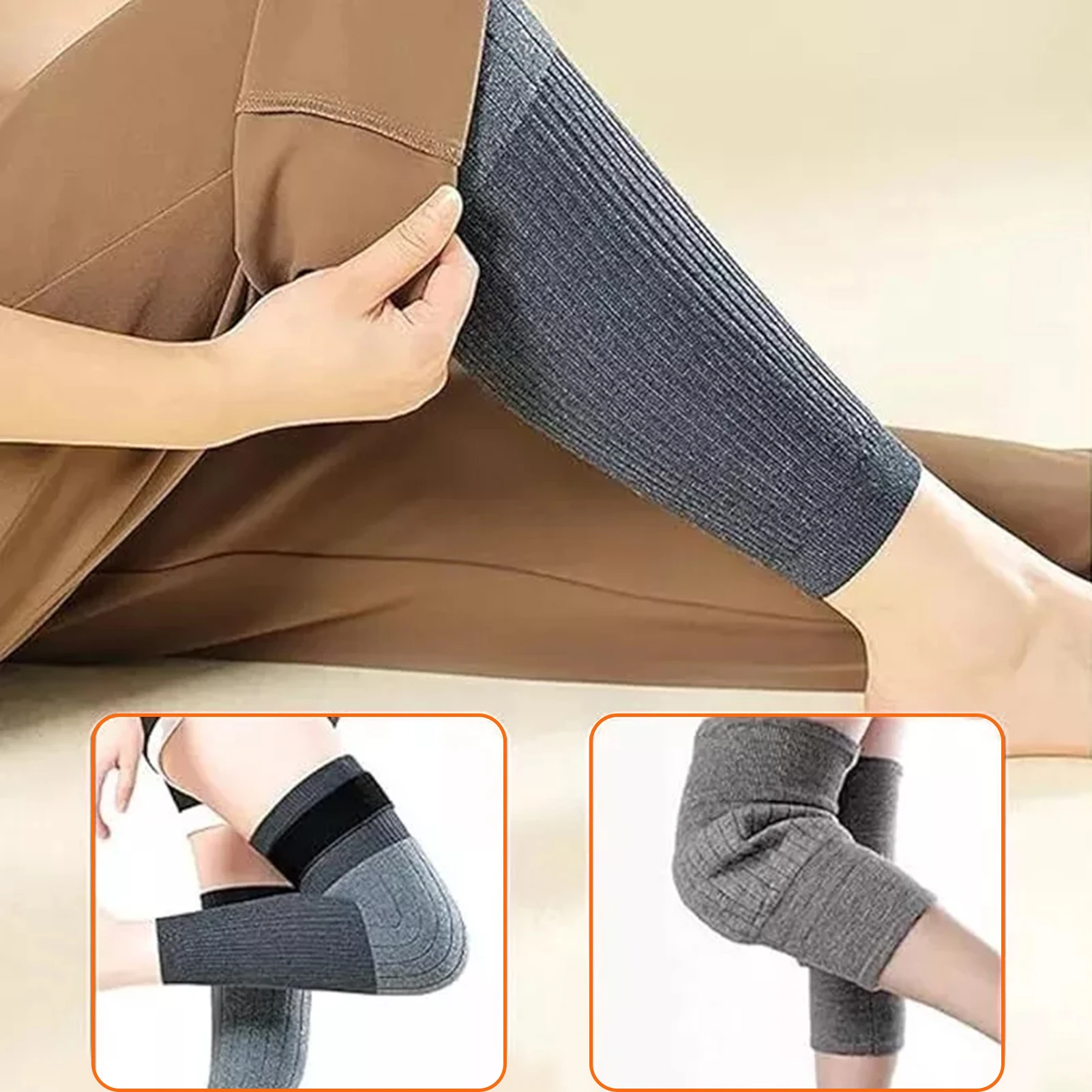 Protezioni per le gambe Manica lunga a tubo Maniche termiche invernali al ginocchio Uomo Donna Scaldamuscoli addensati per uso speciale per campeggio Escursionismo Arrampicata