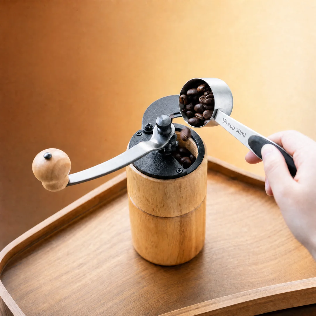 Manual Coffee Grinder Cast Iron Grinding Core Portable Coffee Maker Vintage Camping Hand-operated  Compact Coffee Grinder