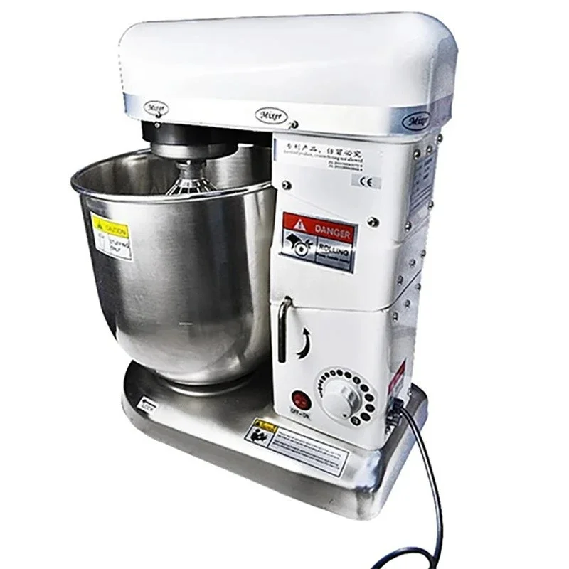 7L/10L Commercial & Household Planetary Dough Mixer - Multifunction Food Mixer for Milk Blending,  Beating & Bread Making