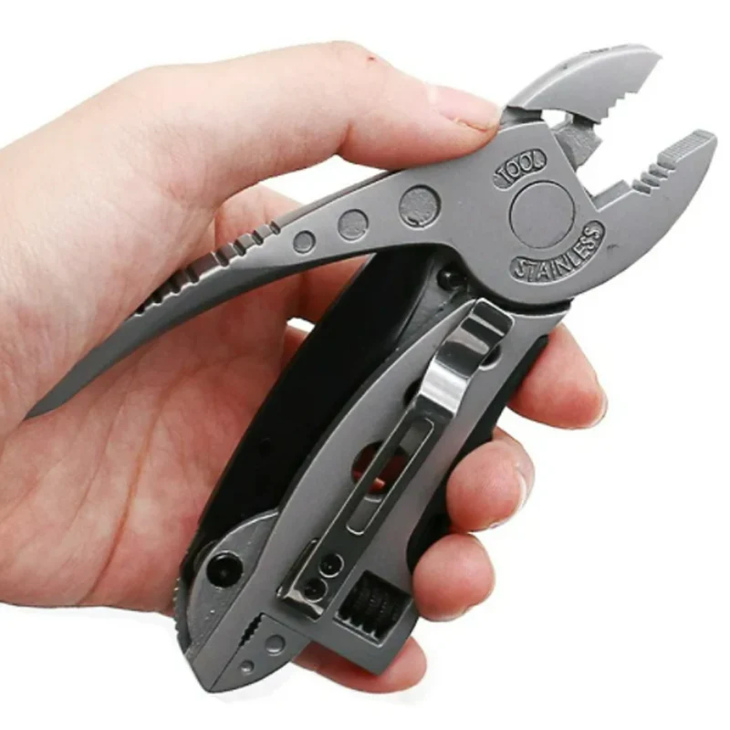 Fold Multi Tools Repair Adjust Screwdriver Wrench Jaw Plier multipurpose multifunction spanner gear outdoor survive camp