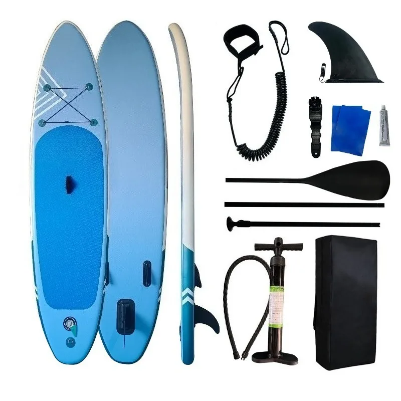 Portable inflatable stand-up paddleboard: lightweight and durable, ideal for outdoor leisure and water sports