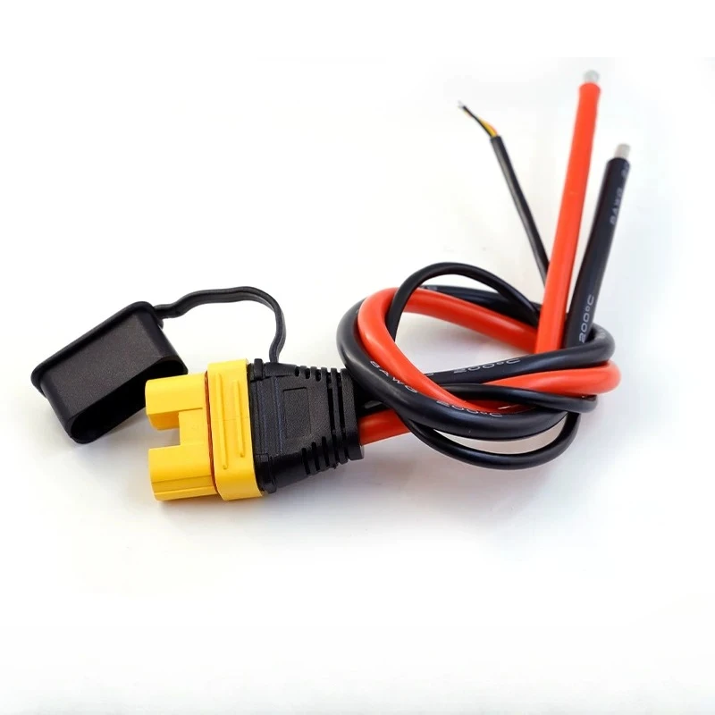 AS150U Short Molded Male Female Connector 8AWG Silicone Wire 35CM Anti Spark Signal Pin Cap High Current Battery Cable