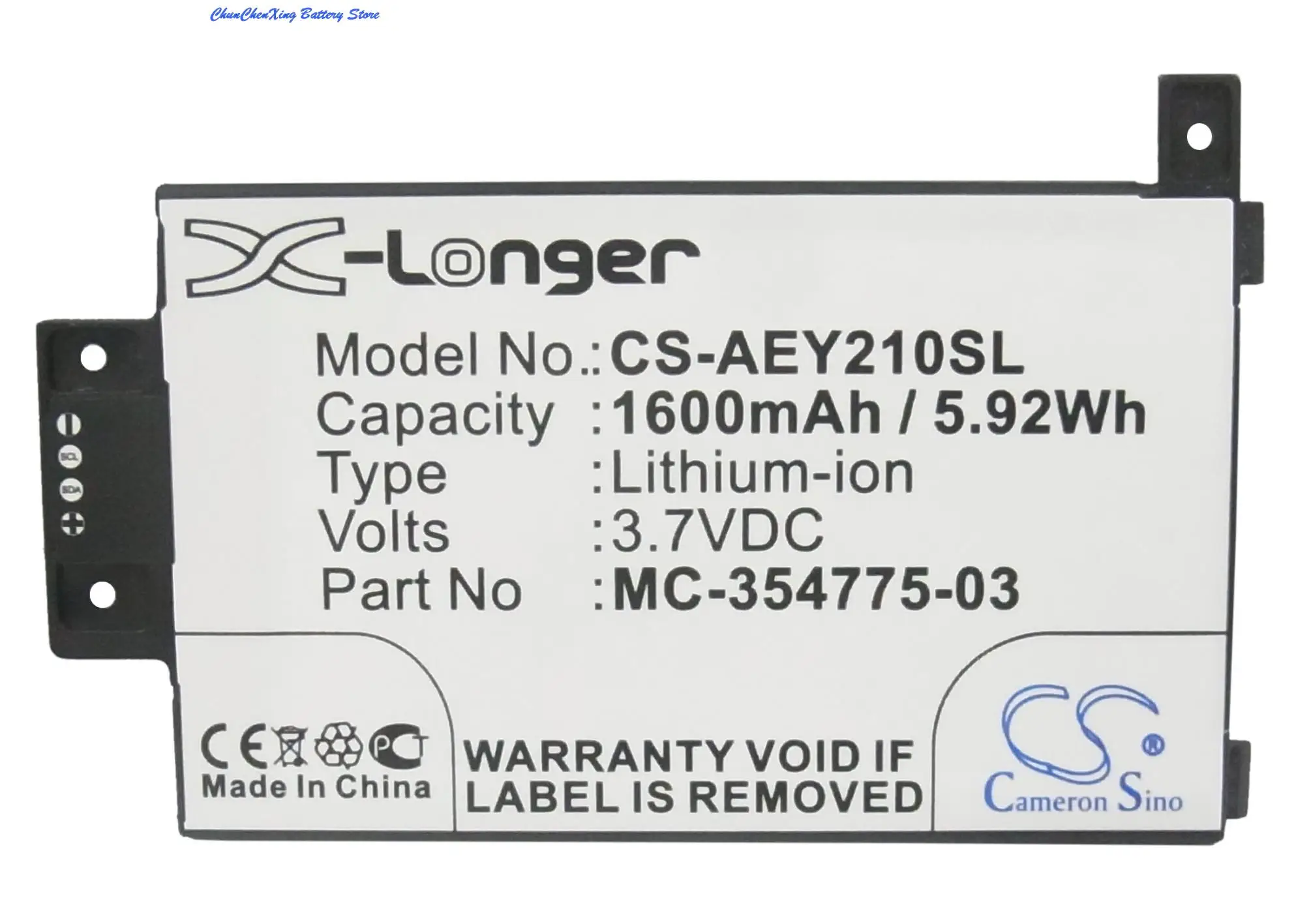 1600mAh Battery MC-354775-03 for Amazo n EY21, Kindle Paperwhite 2014 Version, Touch 6