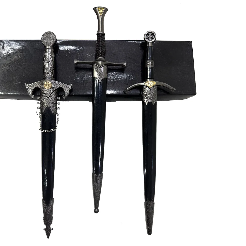 35cm Medieval Sword Game Weapons Model Unsharpened Decorative Sword Cosplay Stage Performance Prop Collectible Ornament Boy Gift - view 4