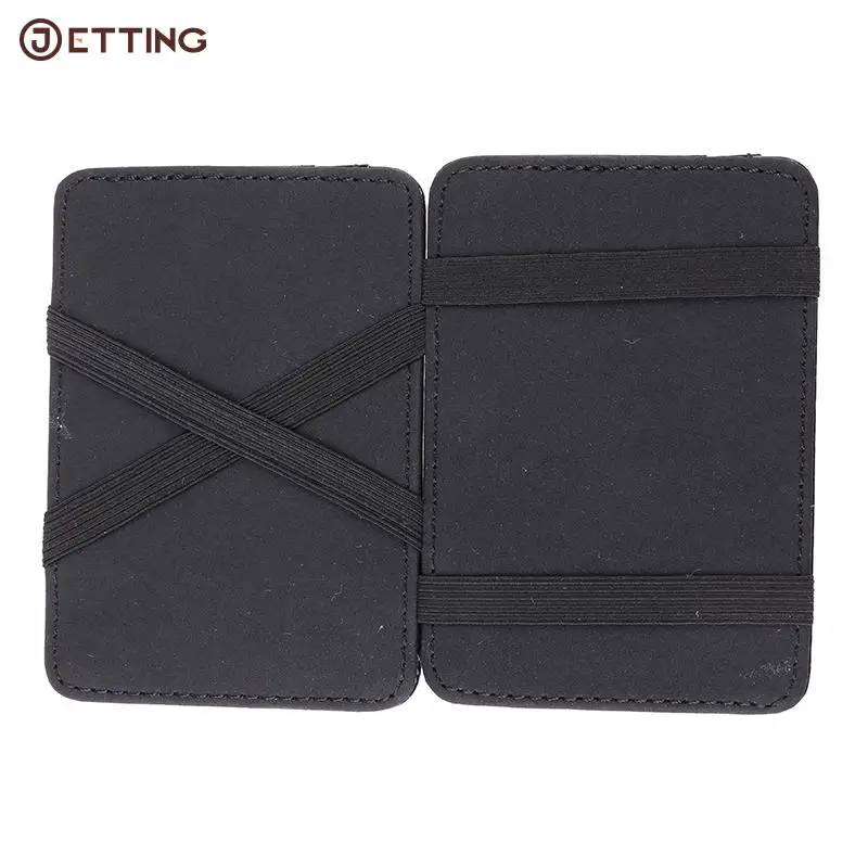 New Arrival 2 Fold Multi Card Position PU Leather Magic Wallets Fashion Small Men Money Clips Card Purse Thin Cash Holder Purse