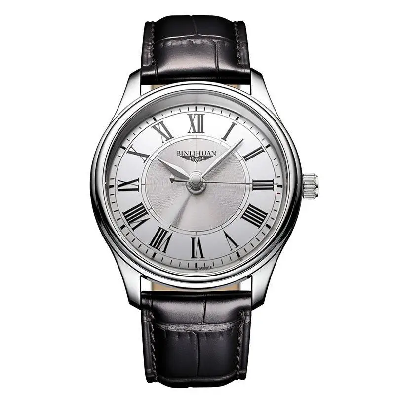 Montre à quartz automatique étanche pour homme, montre de luxe, tendance, haut de gamme, simple, classique, affaires, cadeau d'anniversaire, nouveau