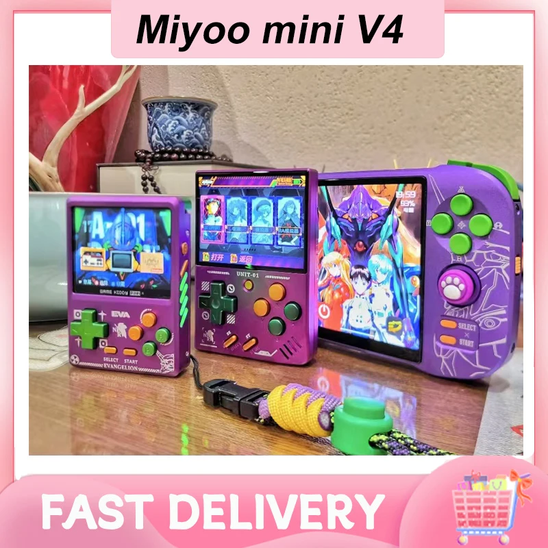 Miyoo mini V4 Handheld Game Console Portable Mini Metal Handheld 2.8 Inch Screen Game Player Ips 640*480 Custom Pocket-Size Gift