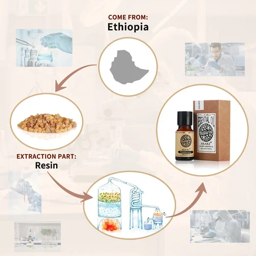 Imagen 2 del producto AKARZ-aceite esencial de incienso Natural, antienvejecimiento, restaurar la elasticidad de la piel, equilibrio de grasa, relajarse, eliminar el olor