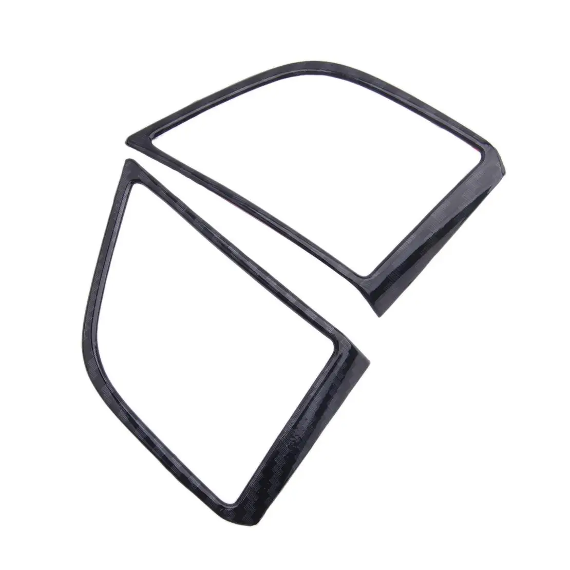 Black Carbon Fiber Texture 2pcs Car Steering Wheel Switch Button Cover Trim Frame Fit For Hyundai Tucson 2016-2018 2019 2020