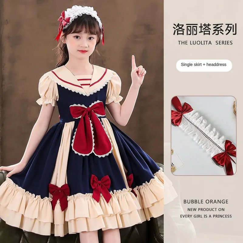 Fantasy Girl Lolita Princess Dress Halloween Party Princess Dress Carnival Tango Ball Cosplay Costume Girl Dresses Birthday Gift