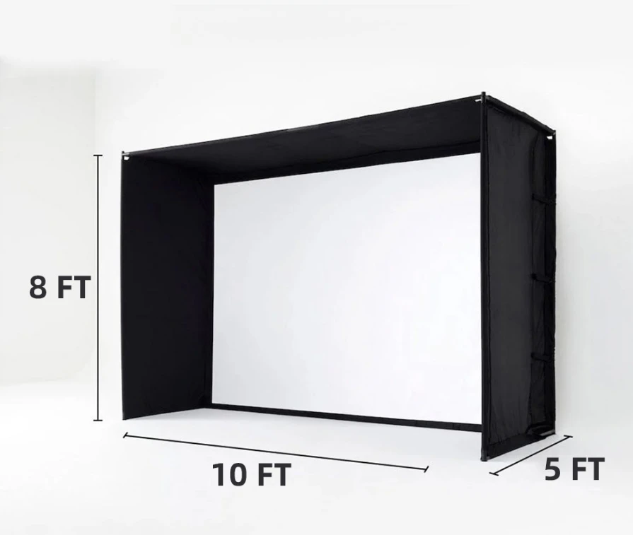 

Golf simulator double curtain indoor practice net cage with frame practice net suit