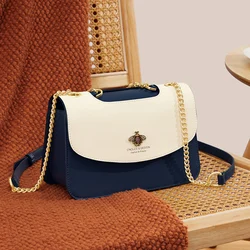 Cnoles Bee Chain Women Shoulder Bag Handbag Versatile Brand Luxury Female Small Square Bag Lady Crossbody Bags