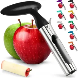 Apple Corer Tool - Easy to Use and Clean - Sturdy Apple Core Remover with Sharp Serrated Blades Kitchen Vegetable Tools
