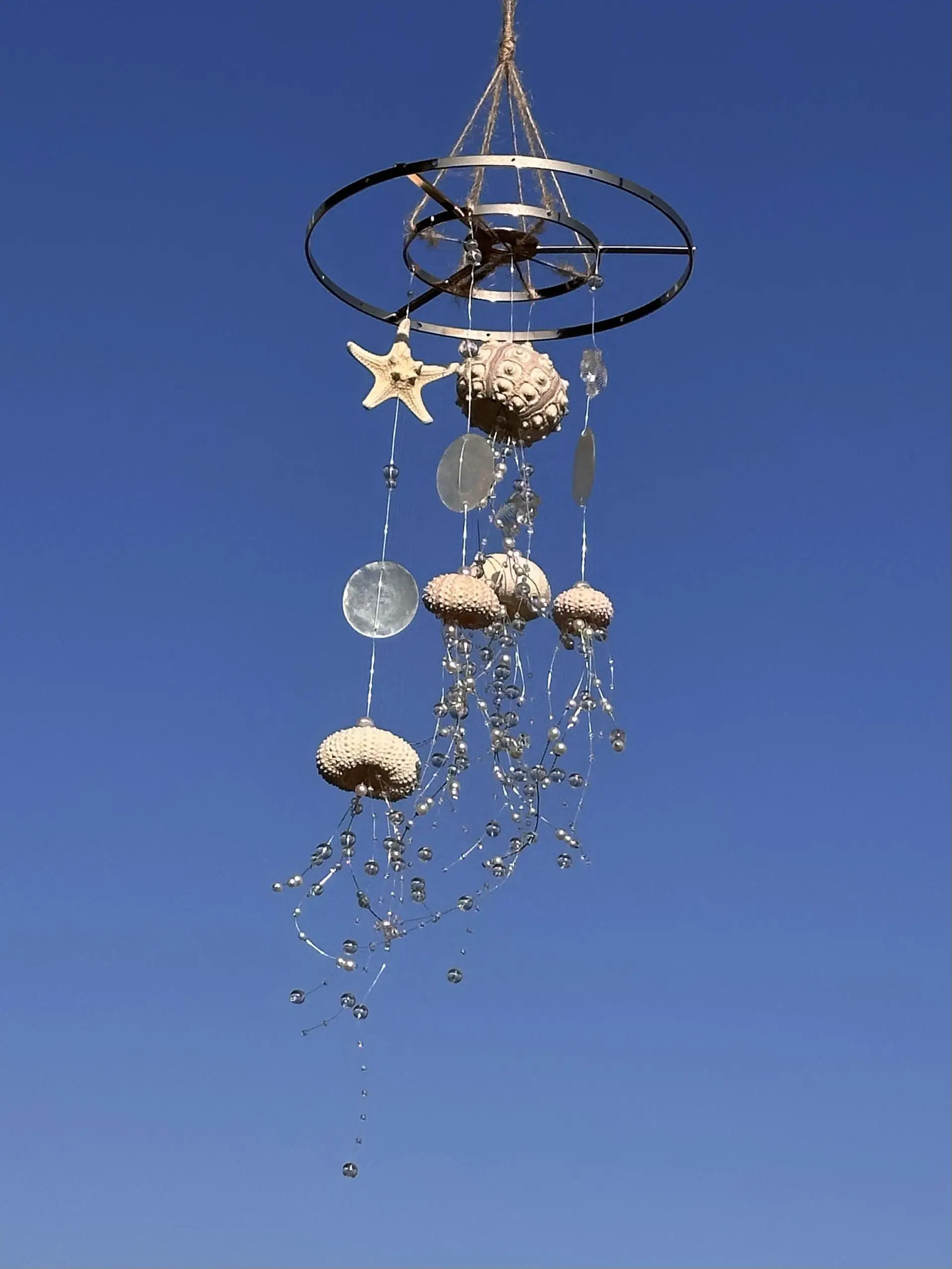 

Креативный художественный набор для творчества: Ветряные колокольчики с морскими медузами, оригинальный дизайн, подарок на Новый год и День рождения, современный стиль.