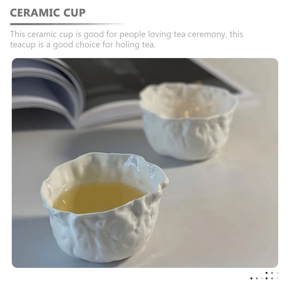 

Premium Ceramic Teacup in Classic Shape Suitable for Home Office Tea House Crack Resistant Small Tea Cup for Hot Drinks Chinese