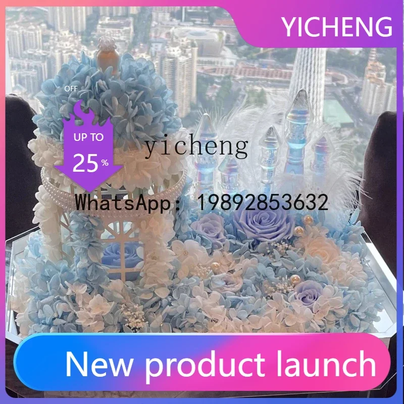 X2  Festival Valentine's Day Confession Gift Eternal Flower Castle Garden Send Girlfriend Proposal Memorial