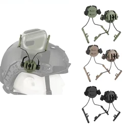 Tactical Headset Rail Adapter Headset Holders Headphone Mount Stand For 19-21mm Helmet Rail Helmet Airsoft Military Earmuff Hold