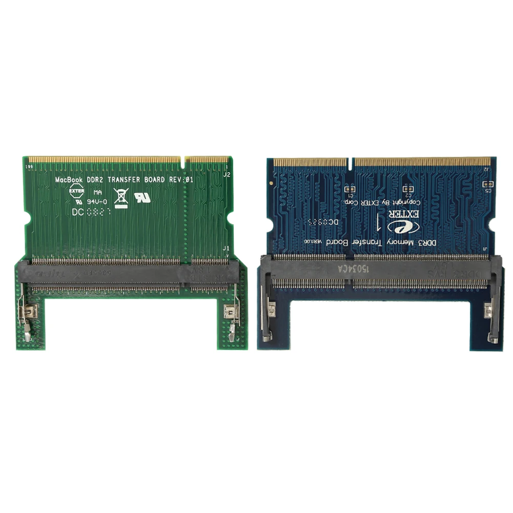 DDR2/DDR3 Laptop SO DIMM to Desktop DIMM Adapter Memory RAM Adapter Card