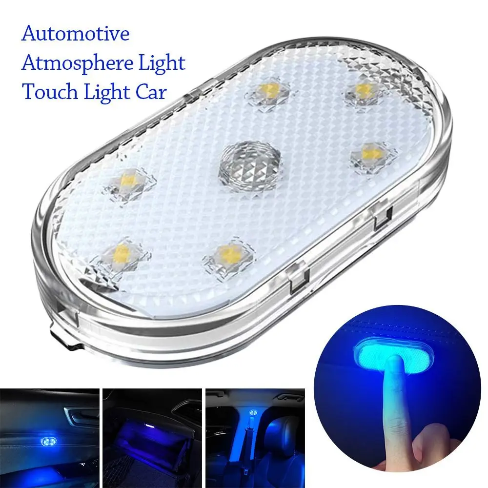 Gift Touch Control Car LED Light Magnetic Wireless Atmosphere Lamp Ceiling Lamp USB Rechargeable Car Touch Lights Car