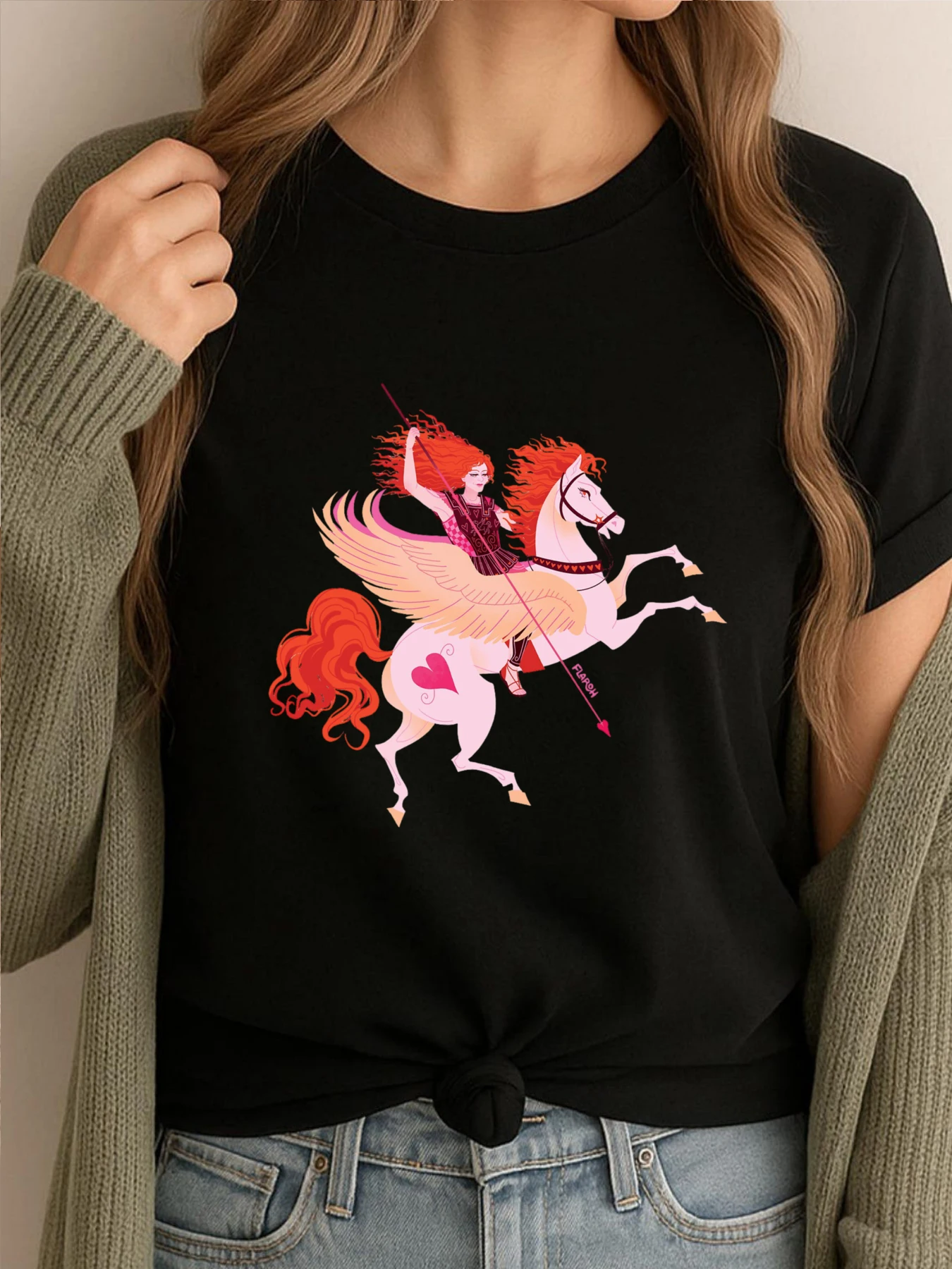 

Розовая мужская одежда Pegasus Club, винтажные футболки 2025 года, мужская повседневная удобная футболка высокого качества с принтом