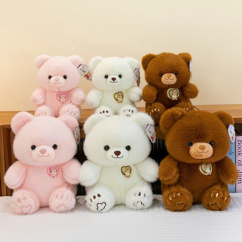 

Cute Teddy Bear Plush Toy Soft Stuffed Animal Cartoon Doll Gift For Kids Rotating Bear Baby Comfort Birthday Present Playmate