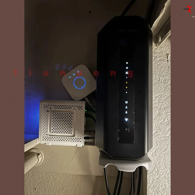 WYORESY For Netgear Orbi RS700S Network Gear Wall Mount Tray Stable Anti Slip Storage AP Equipment Holder Base Rack