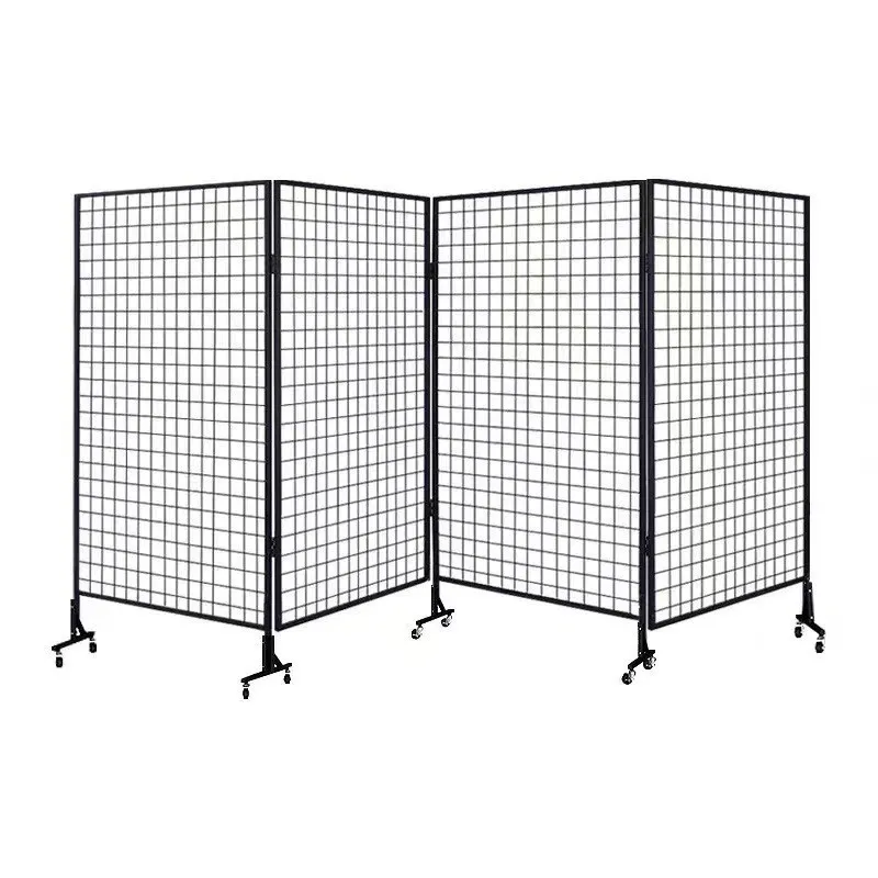 

Grid display stand Kindergarten school exhibition works Movable and foldable exhibition display stand