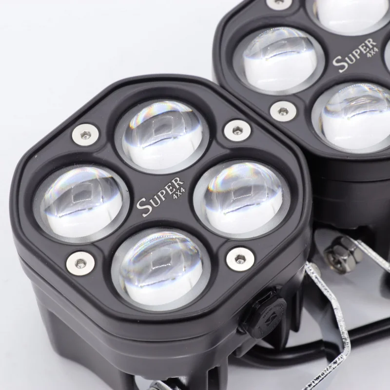 Motorcycle Spotlight Yellow and White Car Lamp Clover Spotlight Car Lamp LED Lamp Roof Light Work Lamp