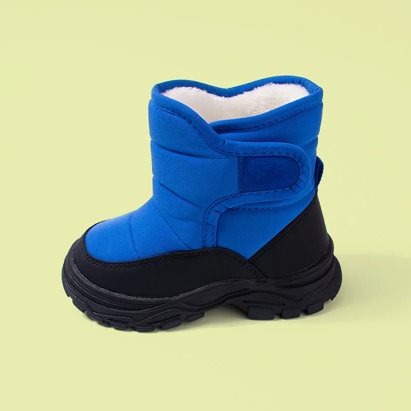 

New Winter Kids Snow Boots for Boys & Girls Fleece-Lined Casual Durable-Made Warm Anti-Slip Thick-Soled Athletic Cotton Footwear