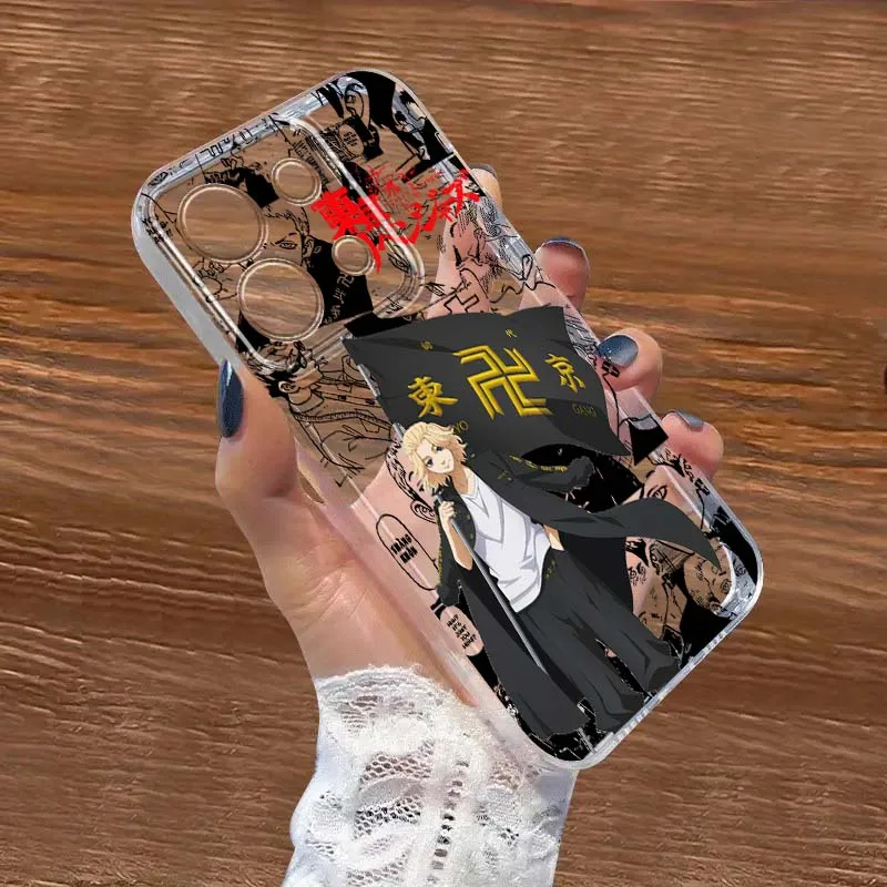 

T-Tokyos R-Revengers Cartoon Phone Case For Xiaomi Redmi 10 11 K30 K40 K50 K60 K70 Pro Prime Plus Ultra Zoom 5G TPU Transparent